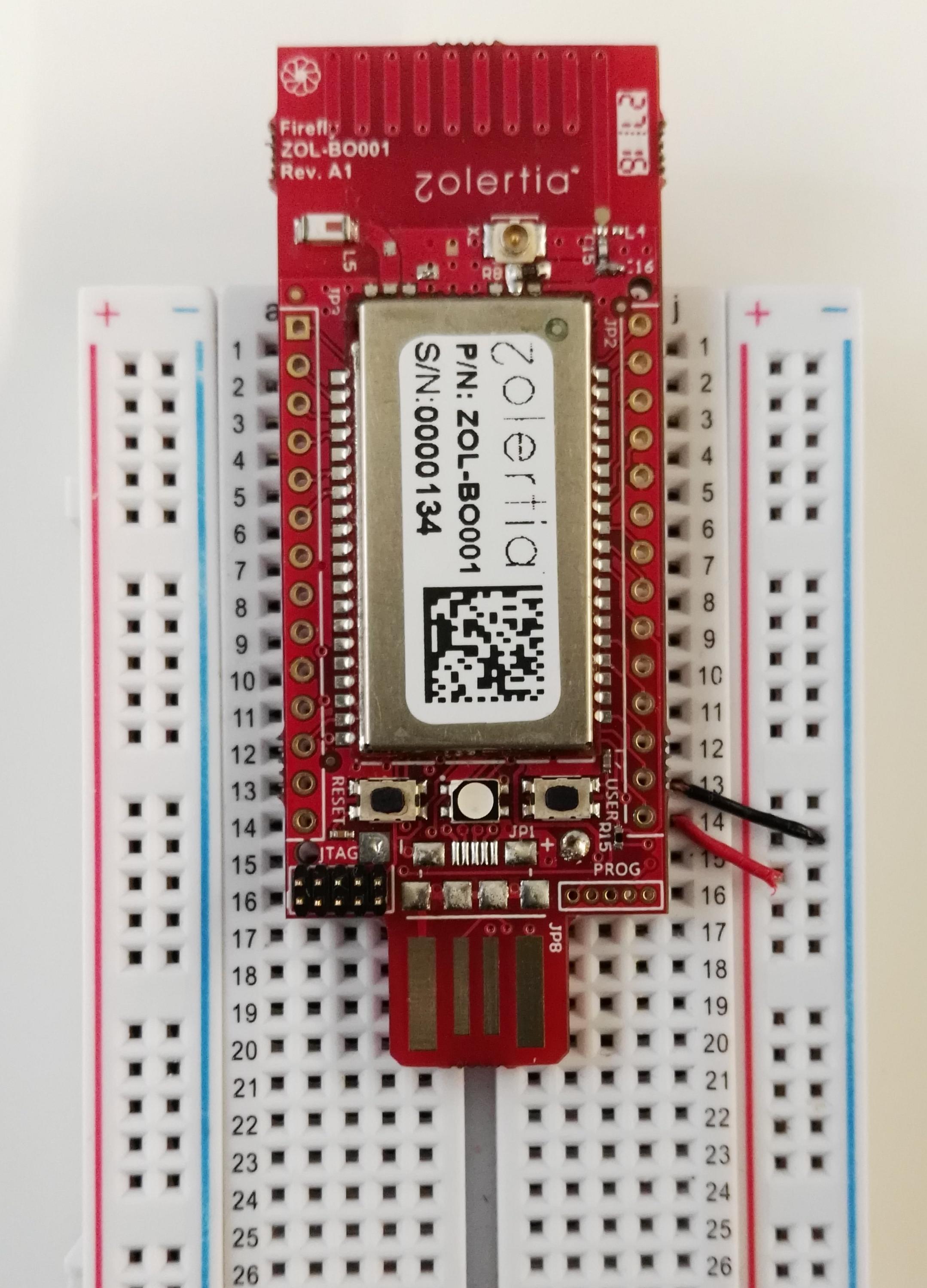 Zolertia Firefly Revision A breakout board